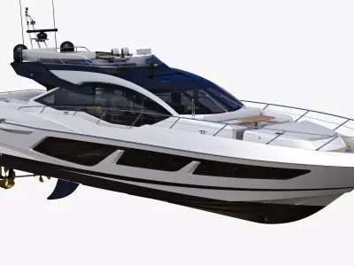 Luxury Motor Sport Yacht 3D model