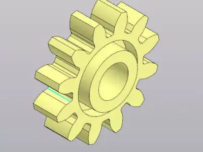 Spur Gear - Mechanical Transmission Part 3D model