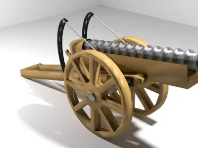 Cannon - Malaka Meriam 3D model