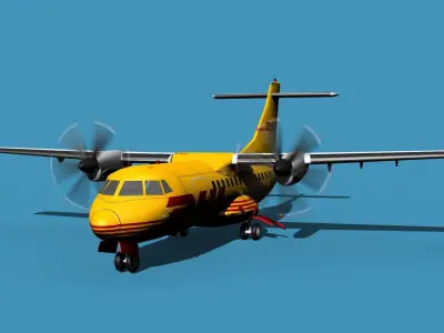 ATR-42-320 DHL Cargo 3D model
