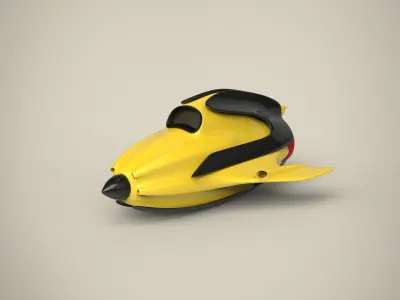 Spacecraft spaceship 3D model