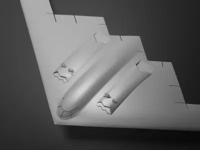 B2 bomber 3d print 3D print model