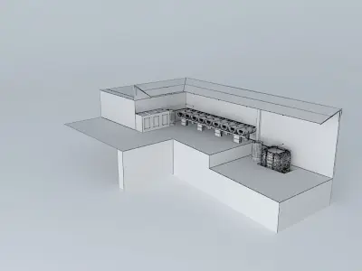 System Aquaponico 04 Aquaponics Beira Mar-1 Tank 1 IBC 9 beds... 3D model