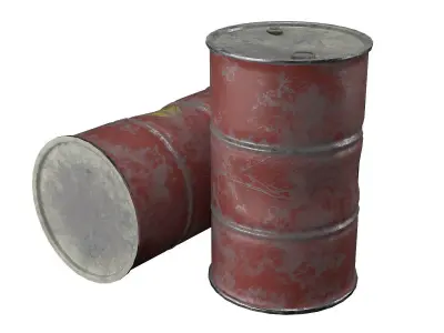 Metal oil Barrel 3D model