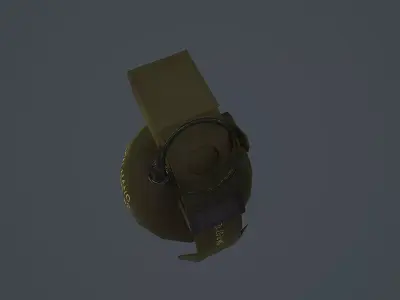 L109A1 Hand Grenade Low-poly 3D model