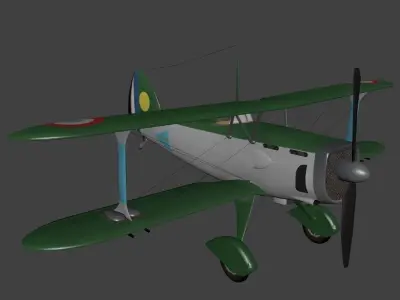 Bleriot SPAD S 510 Low-poly 3D model