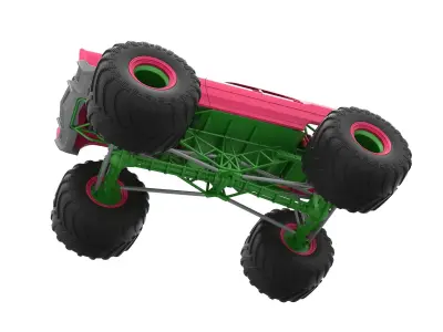 Monster Truck Concept Scale 1 to 25 3D print model
