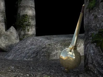 Indian Mythological Mace 3D model