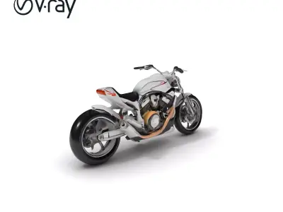 HighDetail Motorcycle Model Pack Low-poly 3D model