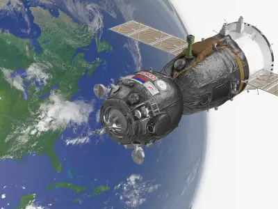  Earth Globe with Soyuz Spacecraft Collection 