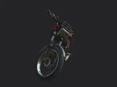 Bikes and Vespa Free low-poly 3D model