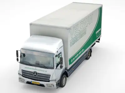Mercedes-Benz Atego BOX 2022 Low-poly 3D model