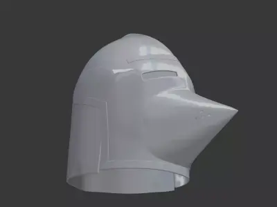 Medieval Bascinet 3D Printable 3D print model