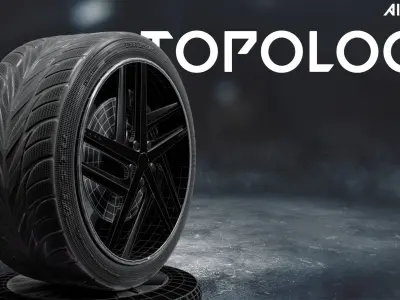 range rover jaguar car tyre 3D model