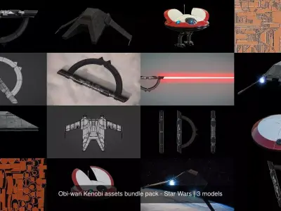 Obi-wan Kenobi assets bundle pack - Star Wars