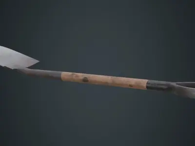 Shovel 1B Low-poly 3D model