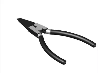 Retaining ring pliers 3D model