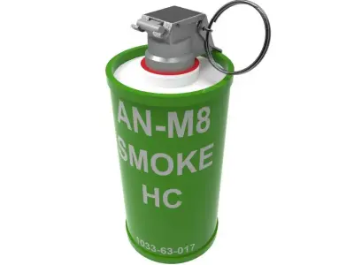 AN-M8-HC SMOKE GRENADE 3D print model