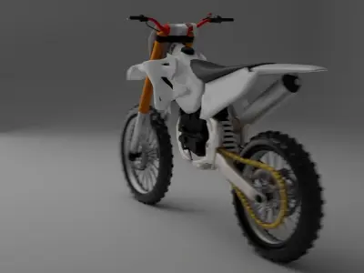 Motocross  125cc 250cc Low-poly 3D model