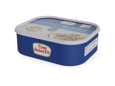 Snacks Tuna Salad Kit Low-poly 3D model