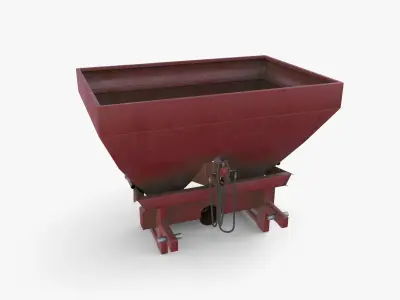 Fertilizer chemical spreader V1 Low-poly 3D model
