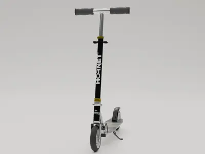Electric Scooter Low-poly 3D model 2