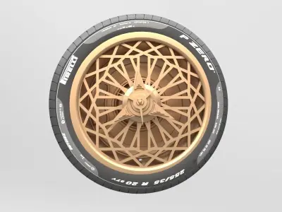Wheel Tire 6 3D model
