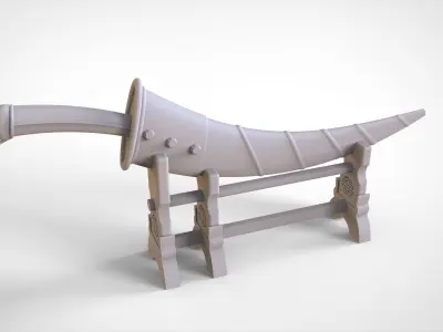 Handicraft knife 3D model