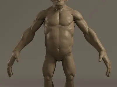 Ape Warrior 3D model