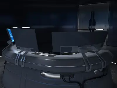 Small control room 3D model