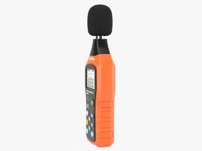 Sound Level Meter Low-poly 3D model