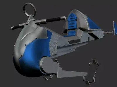 geonosian speeder  custom 3D print model