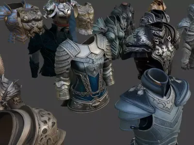 Medieval Fantasy Armor Pack 3D model