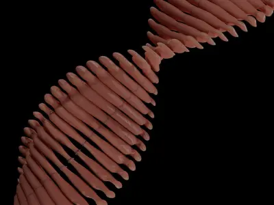 DNA Cell Visual Sci-fi Version  Low-poly 3D model