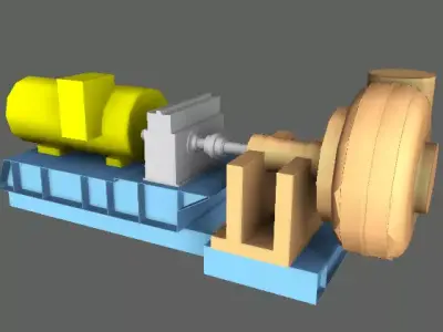 BOMBA water pump 3D model