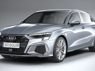 Audi A3 g-tron 2024 3D model
