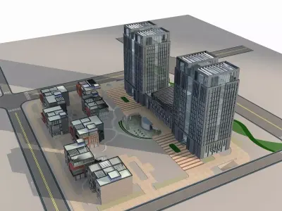 Office Building 3D model 74