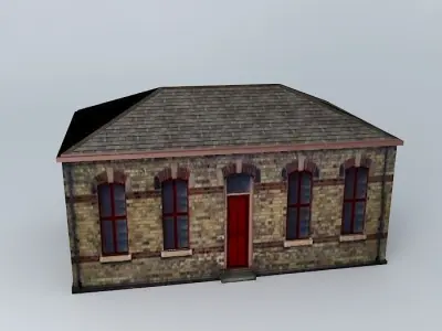 Eco Rail Platform Building Dummy! Old Steam Days Free 3D model purchase