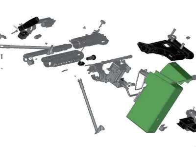 HK21E machine gun 3D model