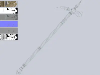 Crowbill Low-poly 3D model