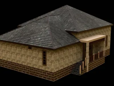House 002 Free low-poly 3D model
