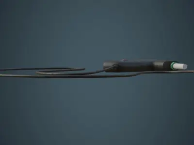 Glue Gun 1B Low-poly 3D model