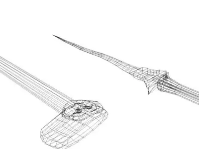 Keris Bali 3D model