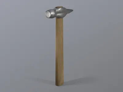 hammer 3d lowpoly Low-poly 3D model