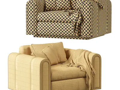 Armchair Ludovica Mascheroni 3D model purchase