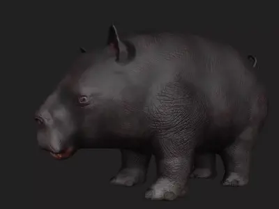 Alien Pig Low-poly Low-poly 3D model