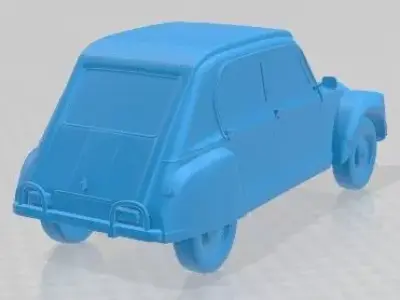 Citroen Dyane 1967 Printable Car 3D print model