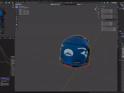 motorcycle helmet Low-poly 3D model by d2469267
