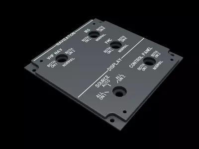 BOEING 737 OVERHEAD - NAVIGATION PANEL 3D print model