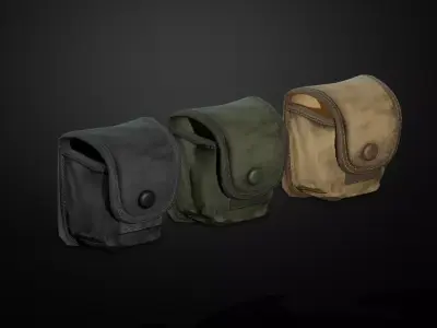 Granades pouch Low-poly 3D model